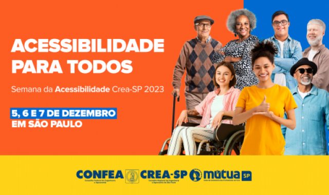Crea-SP realiza a 1ª Semana da Acessibilidade e Inclusão